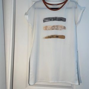 Long Zara shirt with side slits